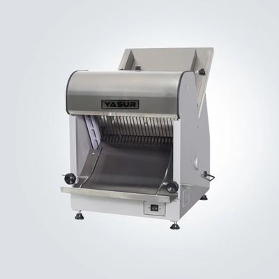 เครื่องตัดขนมปังบนโต๊ะ 180w Gravity Feed 12mm Bread Slicer Equipment