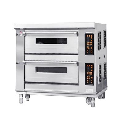 เตาอบแก๊สสำรับเบเกอรี่ 6 ถาด 40x60 พร้อม Steam Stone