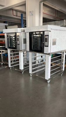 Yasur เตาอบลมร้อนแบบหมุน 5 ถาด 18x26 ถาดประเภทอเมริกันสำหรับขนมปังและขนมอบเดนมาร์ก 9.5kw