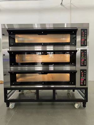 เตาอบไฟฟ้า 300c 40x60cm เตาอบคุกกี้ 3 ชั้น 9 ถาด