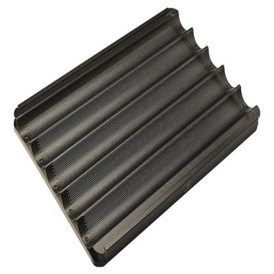 ถาดอบอลูมิเนียม 600x400 800X600 18X26 นิ้วขนมปังบาแกตถาดอบเชิงพาณิชย์ nonstick