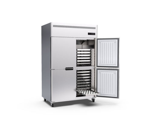 30 Trays 220v Commercial Upright Freezer Stainless Steel Upright Chiller 4 Door