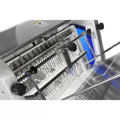 เครื่องตัดขนมปังบนโต๊ะ 180w Gravity Feed 12mm Bread Slicer Equipment