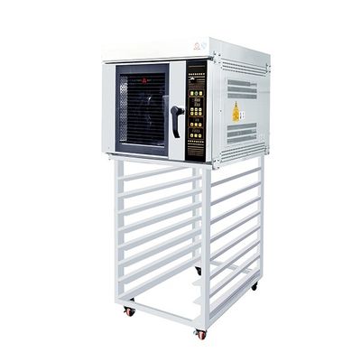 เตาอบลมร้อนเบเกอรี่แบบตั้งโต๊ะ 5 ถาด 18&quot;X26&quot; 12.5Kw สำหรับคุกกี้, Crossiant, Tars
