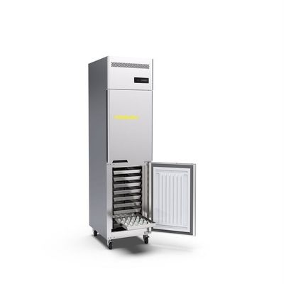 0.3kw 2 ประตูเชิงพาณิชย์ตู้แช่แข็งตั้งตรงสแตนเลส 15 ถาดสำหรับห้องครัวโรงแรมเชิงพาณิชย์