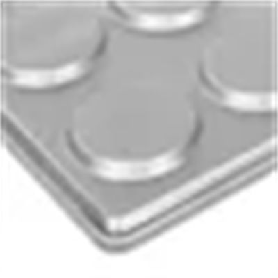 RK Bakeware China 3 Inch Glazed Aluminumized Steel Hamburger Bun Pan Baking Tray