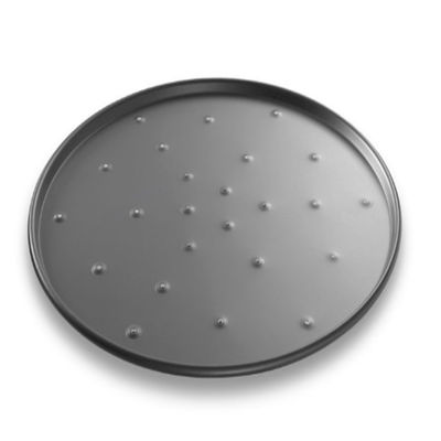 ถาดอบอลูมิเนียมเจาะรู 9 นิ้ว ถาดอบพิซซ่า Anodized Round Perforated Pizza Pan