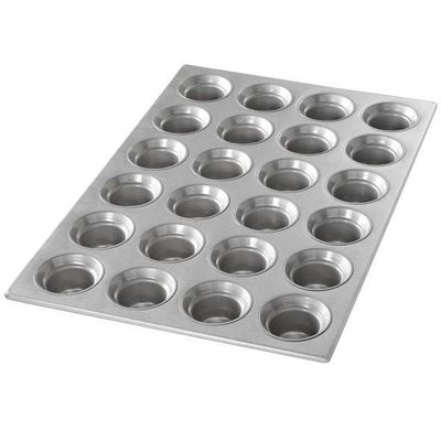 ถาดอบอลูมิเนียมร่องสีเงินในไมโครเวฟ Foodservice NSF 26200 Alloy Mini Bundt Cake Pans