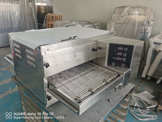 เตาอบเบเกอรี่ 380v PS3240 Ventless Conveyor Oven สำหรับ Pizzahut Dominos Pizza