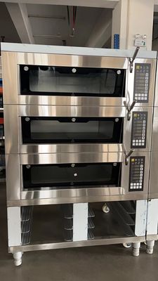 บานหน้าต่าง Francese 3 Deck Oven Modular สำหรับขนมปังอิตาเลียนแบบดั้งเดิม