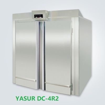 2-50 องศา Dough Retarder Proofer Yasur YDC-4R2 Roll-In Type 4 Double Racks 40X60cm Trays 220V 4KW